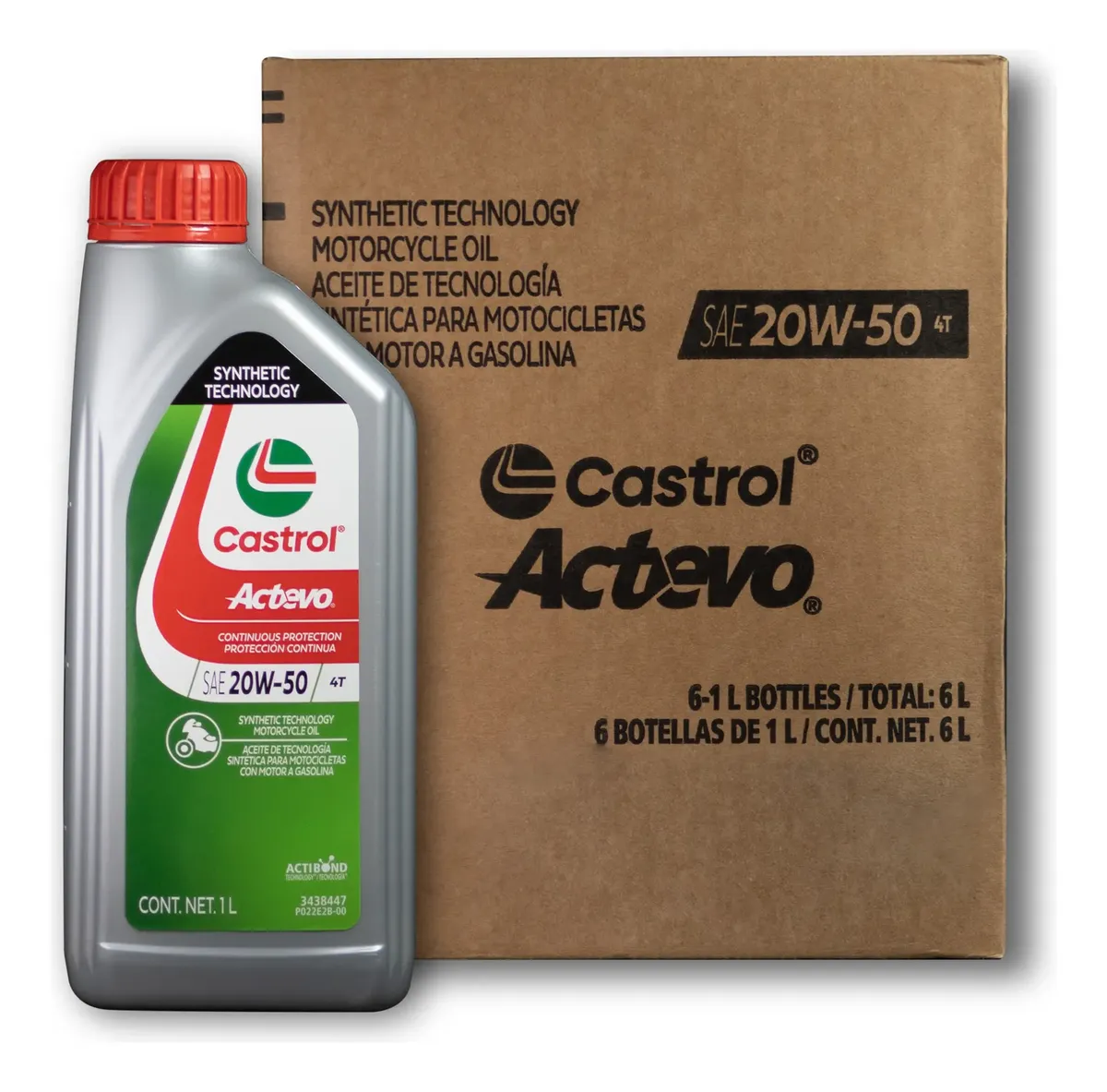 Aceite Castrol Actevo 4t 20W50